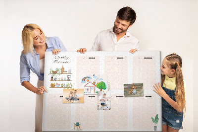 Quadro de aviso de cortiça Planejador de decoração para casa