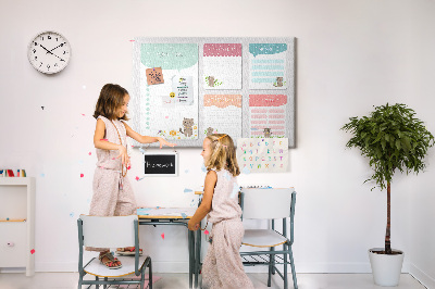 Quadro em cortiça Lista de desejos