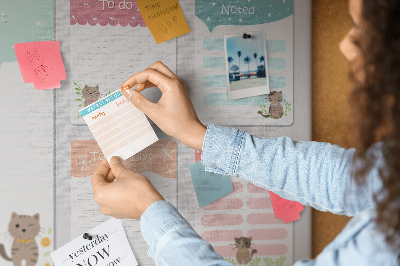 Quadro em cortiça Lista de desejos