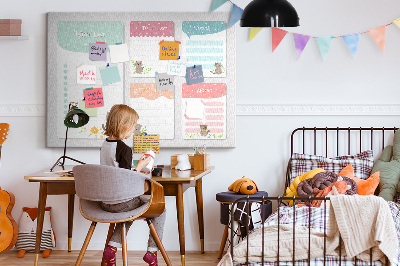 Quadro em cortiça Lista de desejos