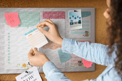 Quadro em cortiça Lista de desejos