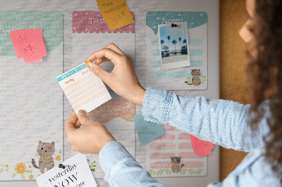 Quadro em cortiça Lista de desejos