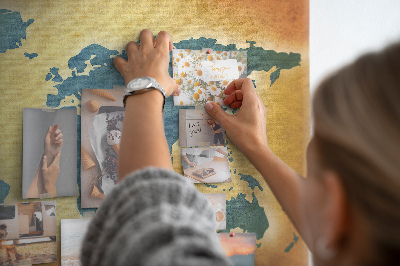 Painel em cortiça Mapa do mundo antigo