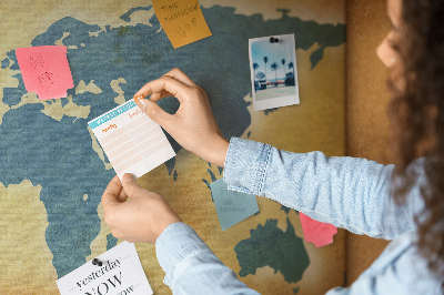 Painel em cortiça Mapa do mundo antigo