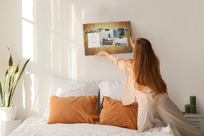 Painel em cortiça Mapa do mundo antigo