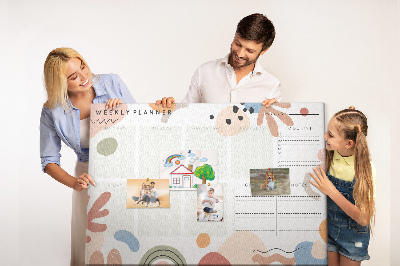 Quadro de aviso de cortiça Formas abstratas