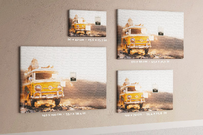 Quadro em cortiça Férias de carro