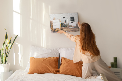 Quadro em cortiça Férias de carro