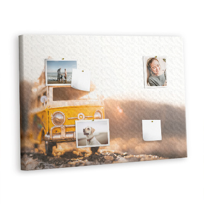 Quadro em cortiça Férias de carro