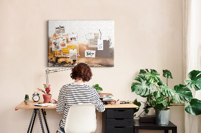 Quadro em cortiça Férias de carro