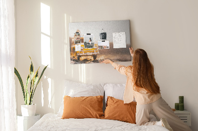 Quadro em cortiça Férias de carro