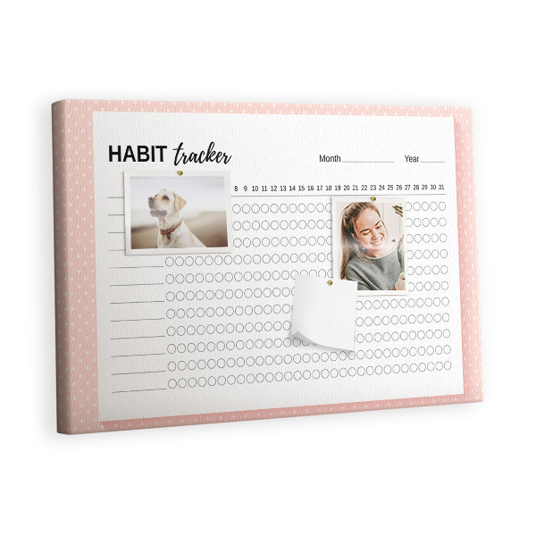 Painel em cortiça Rastreamento de hábitos