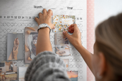 Painel em cortiça Rastreamento de hábitos