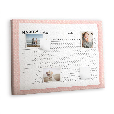 Painel em cortiça Rastreamento de hábitos