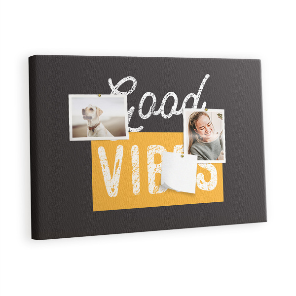 Quadro de aviso de cortiça Citação motivacional