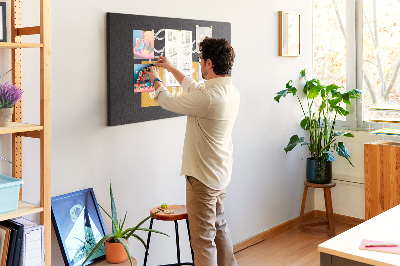 Quadro de aviso de cortiça Citação motivacional