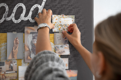 Quadro de aviso de cortiça Citação motivacional