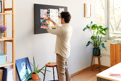 Quadro de aviso de cortiça Citação motivacional