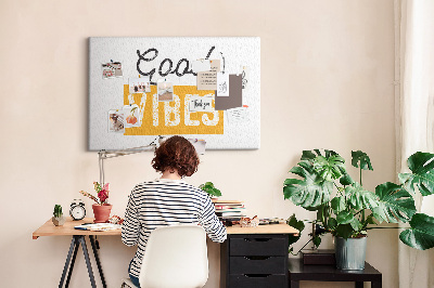 Quadro em cortiça Uma frase inspiradora