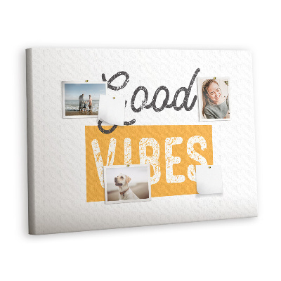 Quadro em cortiça Uma frase inspiradora