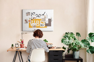 Quadro em cortiça Uma frase inspiradora