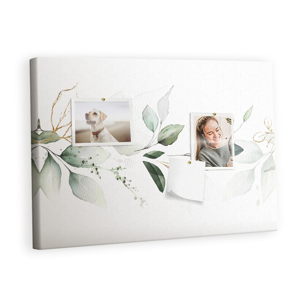 Painel em cortiça Folhas abstratas