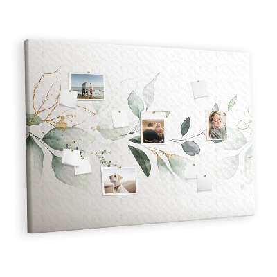 Painel em cortiça Folhas abstratas