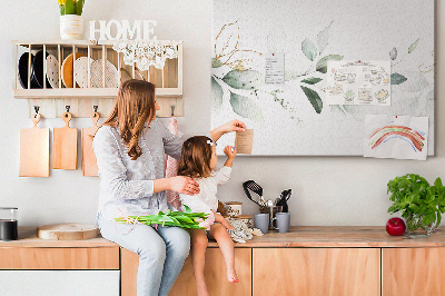 Painel em cortiça Folhas abstratas