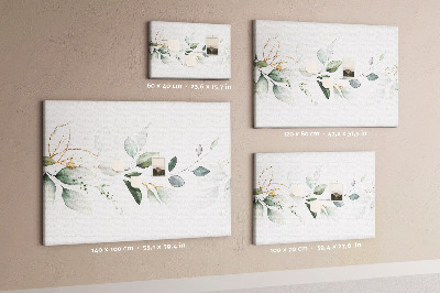 Painel em cortiça Folhas abstratas