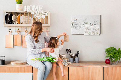 Painel em cortiça Folhas abstratas