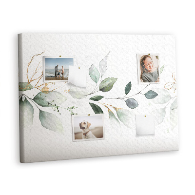 Painel em cortiça Folhas abstratas