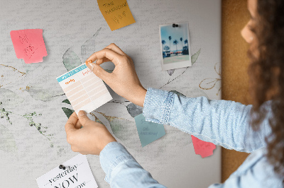 Painel em cortiça Folhas abstratas