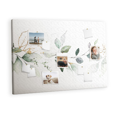 Painel em cortiça Folhas abstratas