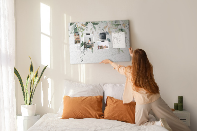 Quadro de aviso de cortiça Folhas, plantas da natureza