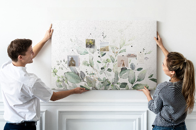 Quadro em cortiça Folhas de plantas