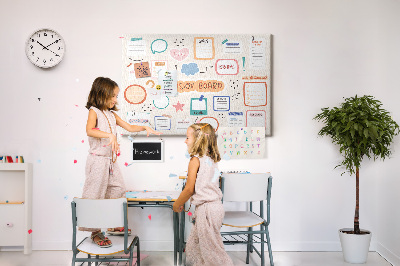 Painel em cortiça Quadro de visão colorida