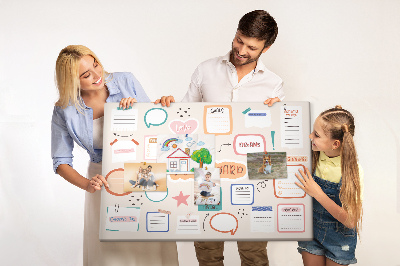 Painel em cortiça Quadro de visão colorida