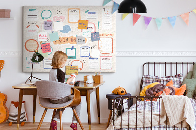 Painel em cortiça Quadro de visão colorida