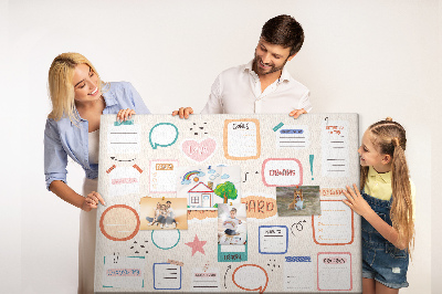 Painel em cortiça Quadro de visão colorida