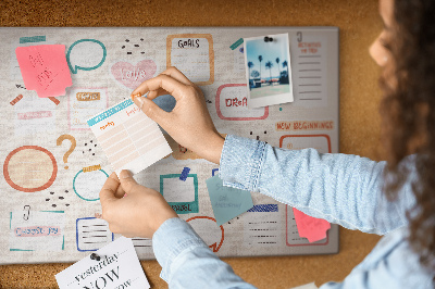 Painel em cortiça Quadro de visão colorida