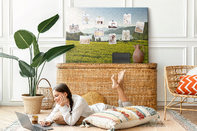 Quadro em cortiça Campo de montanha