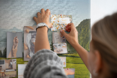 Quadro em cortiça Campo de montanha