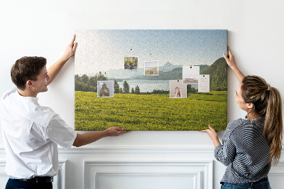 Quadro em cortiça Campo de montanha