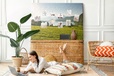 Quadro em cortiça Campo de montanha