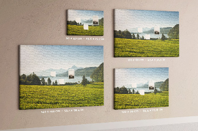 Quadro em cortiça Campo de montanha