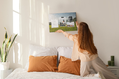 Quadro em cortiça Campo de montanha