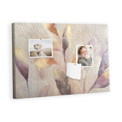 Painel em cortiça Plantas em aquarela