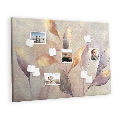 Painel em cortiça Plantas em aquarela