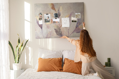 Painel em cortiça Plantas em aquarela