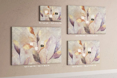 Painel em cortiça Plantas em aquarela